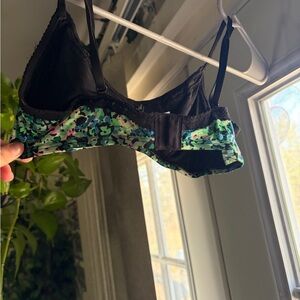 Everyday Underwire Bra Teal Print Band